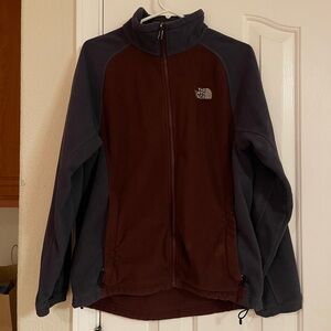 The North Face Brown and Gray Fleece Jacket
